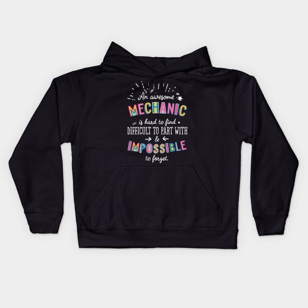 An awesome Mechanic Gift Idea - Impossible to Forget Quote Kids Hoodie by BetterManufaktur